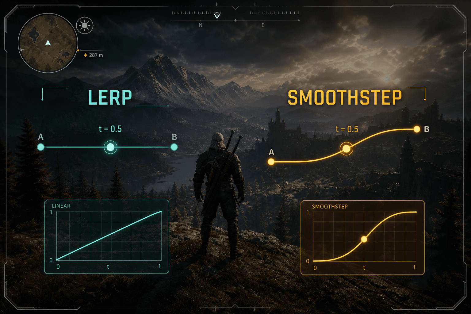 Lerp and smoothstep, what they actually do