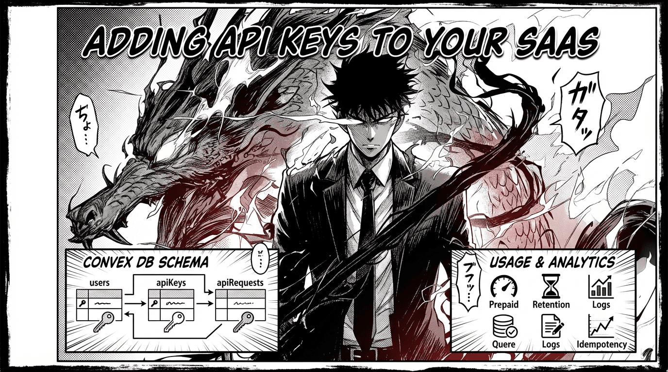 How to Add API Keys to Your SaaS with Convex