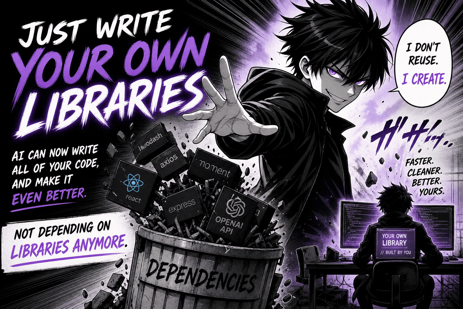Just write your own libraries