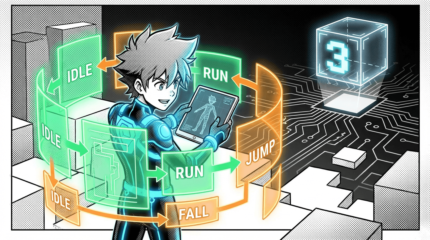 How to Build a Character Controller with Finite State Machines in Three.js